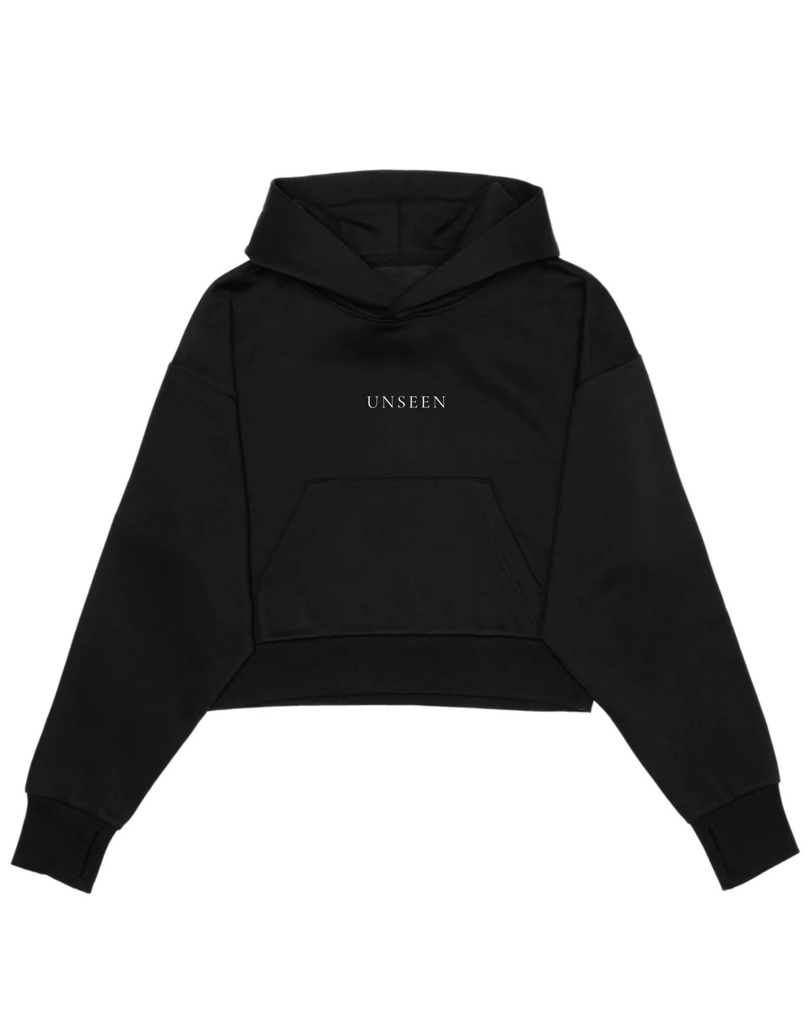CROPPED Drop Shoulder Pullover Hoodie