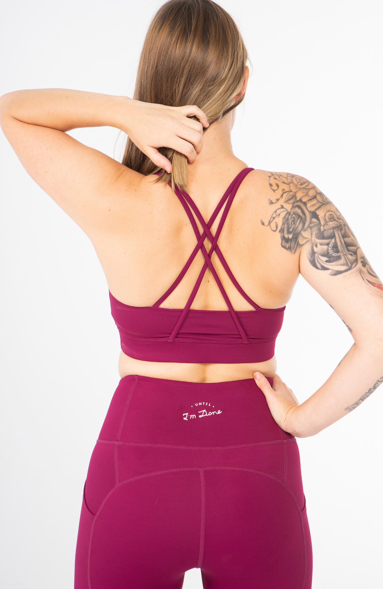 Burgundy Yoga Bra