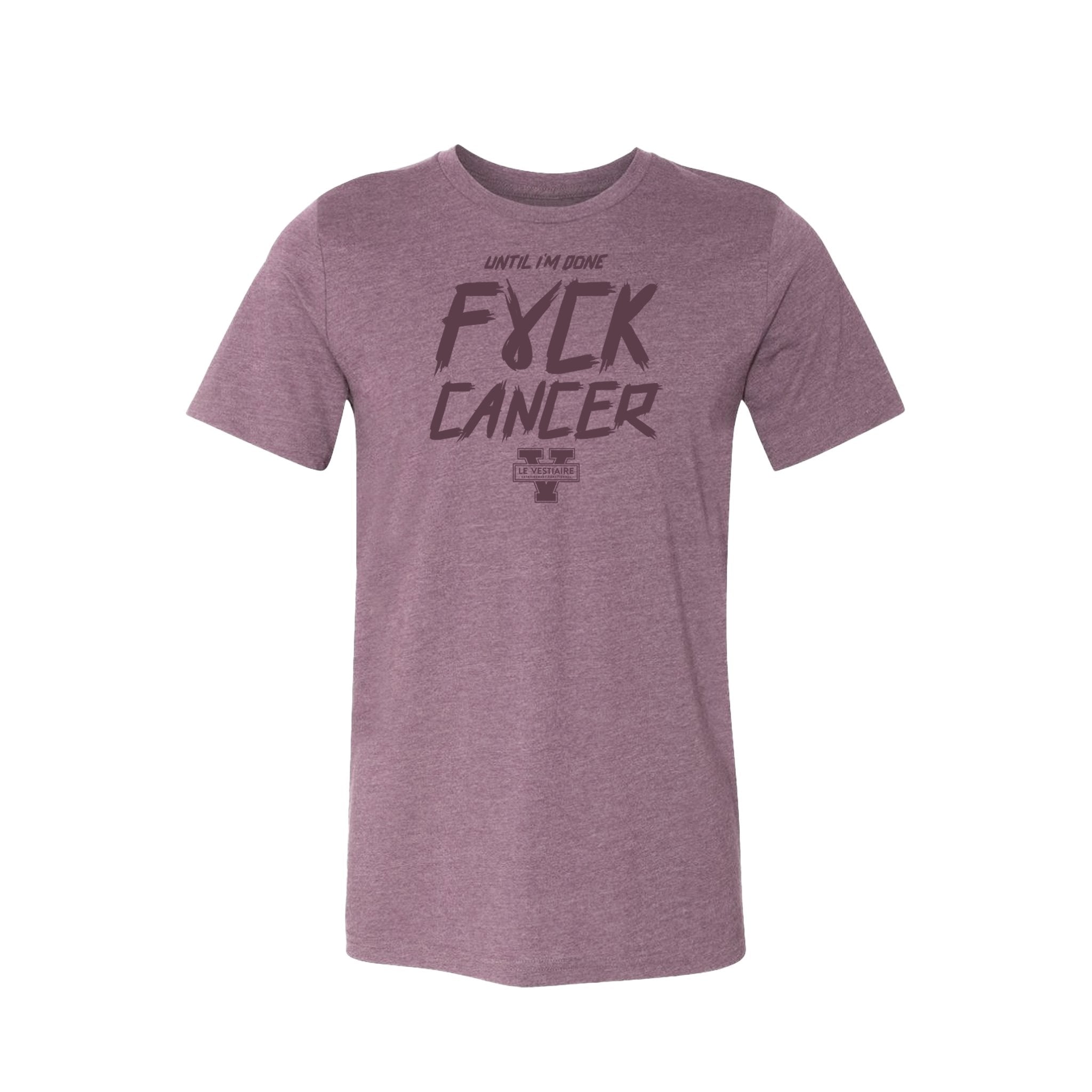 FUCK CANCER - T-SHIRT UNISEXE - VIOLET - TEAMSTORES.PRO