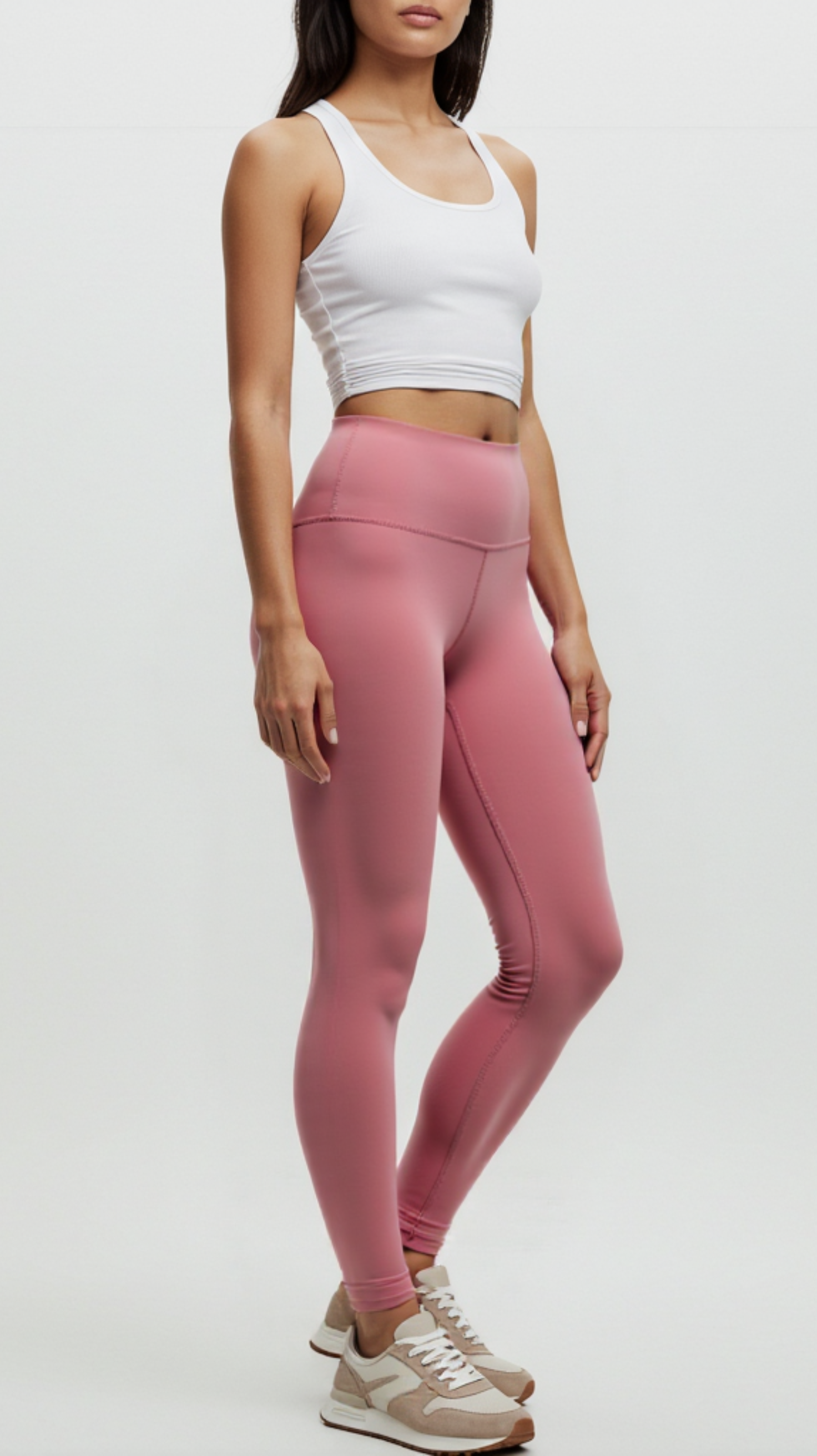 High-Waist Pink Leggings