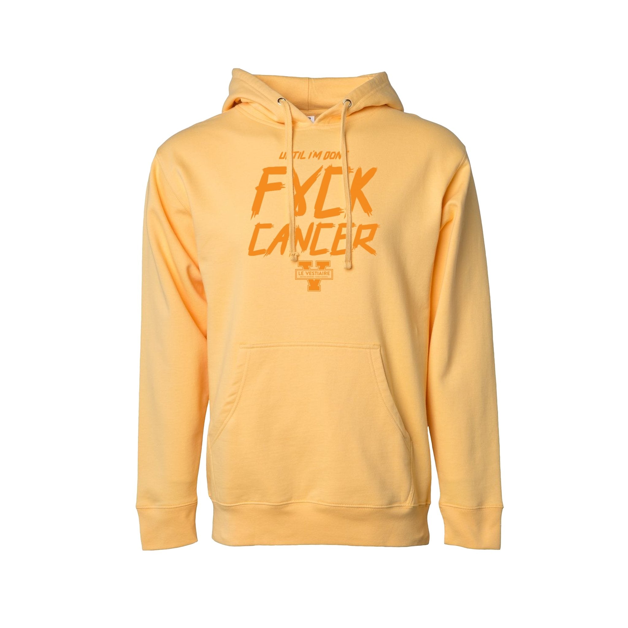 FUCK CANCER - HOODIE UNISEXE - PÊCHE - TEAMSTORES.PRO